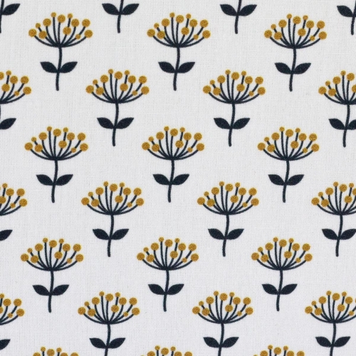 Baumwolle "Jule" weiß mit Pusteblumen